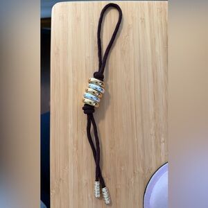 NWOT Madewell Beaded Cord Bag Charm